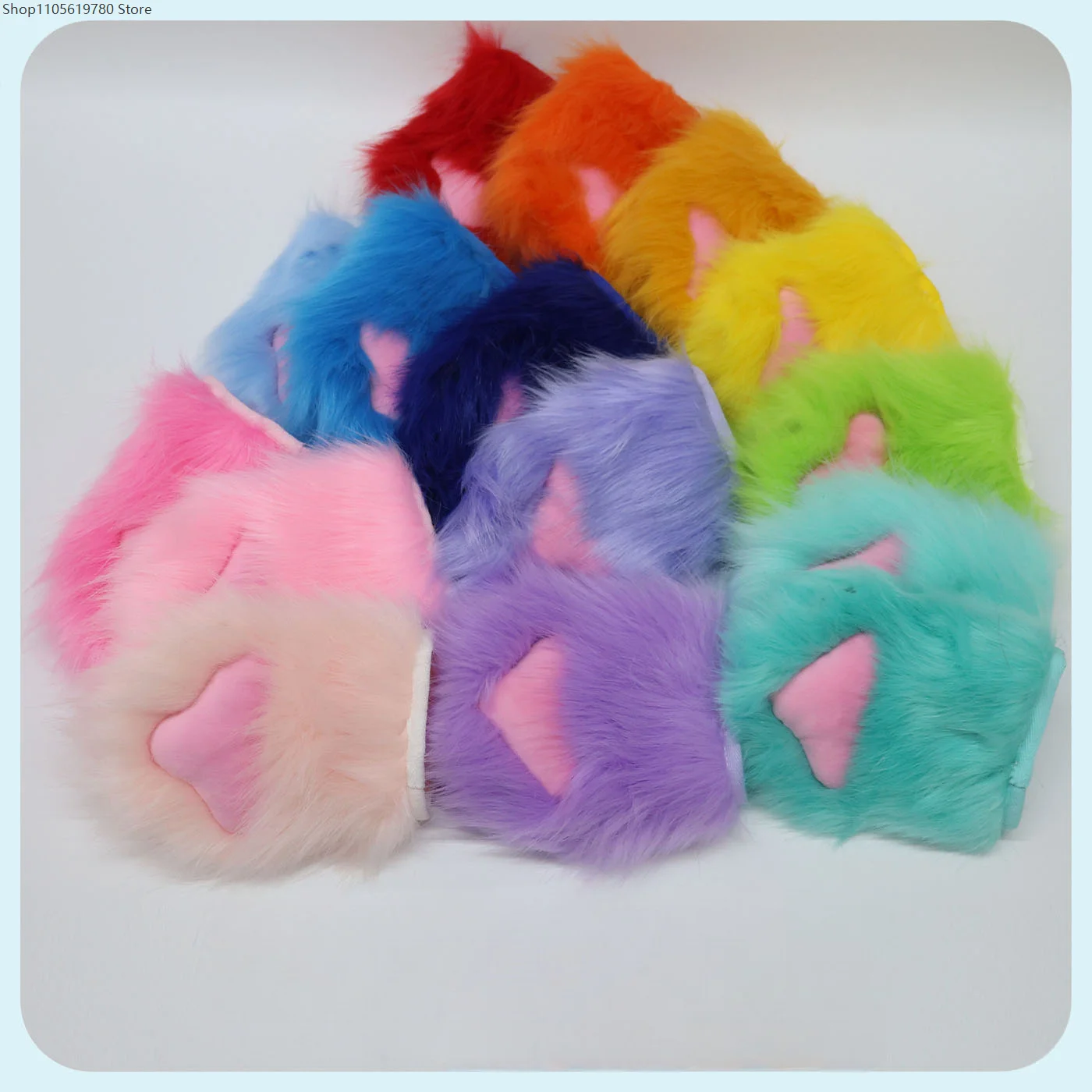 Fluffy Bear Cat Claw Mittens Fursuit Kigurumi Gloves Comic Exhibition Lolita Decor Festive Party Wear Stylish Cosplay Accessory