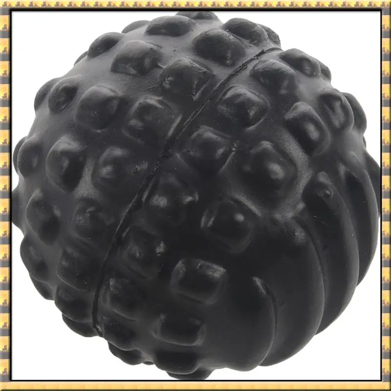 

Hot Sale 3X Pu Foam Bump Fascia Ball Muscle Relaxation Fitness Massage Ball Waterproof And Easy To Clean Health Care Ball-Black