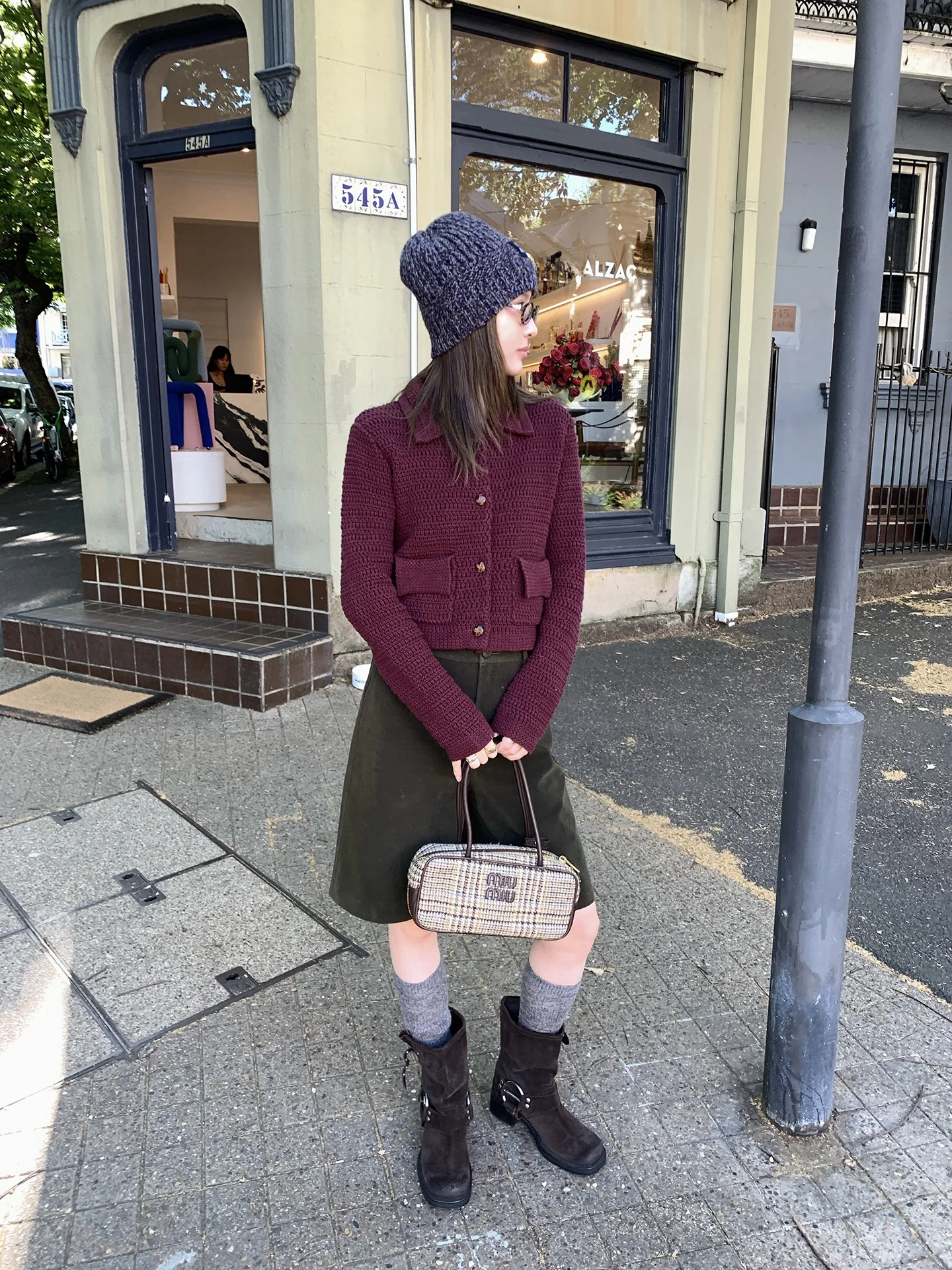 

Autumnal Colors Pumpkin Plum Hollow Knitted ket Sweater Vintage Loose ort Open Cardigan Outerwear Women's Faion