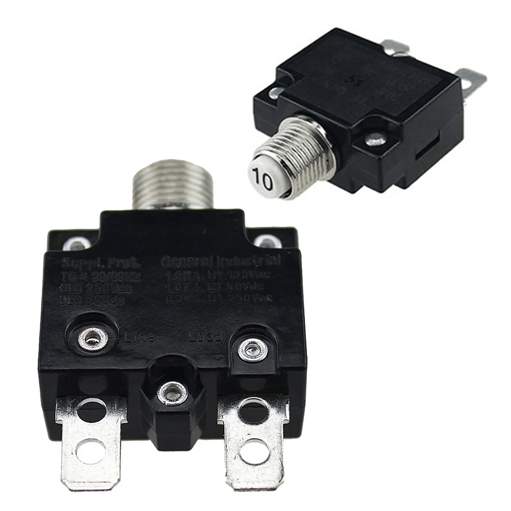 

50V Dc Reset Circuit Breaker Car Auto Cutout for Vehicle Boat Ship Overload Protection 10a Car Circuit Breaker Fuse Reset