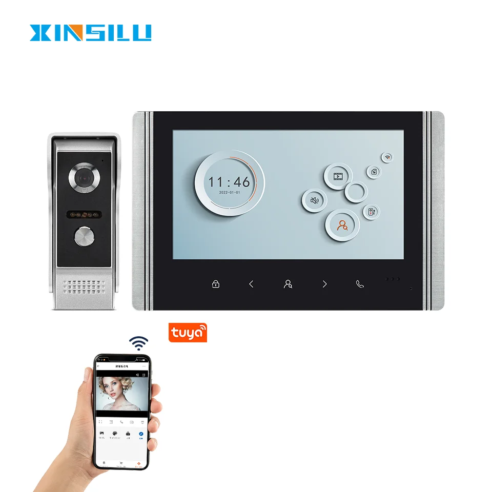 

2MP 1080P Tuya APP IR Night Vision Motion Detection WIFI IP Doorbell Video Door Phone Visual Door Camera Peephole Viewer