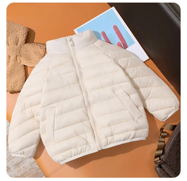 Baby Herbst-Winter-Stil Kinder-Baumwollkleidung Jacke mit Taschen Einfarbige Daunenjacke Kleinkind-Mantel Langarm Baby-Baumwollkleidung – Detail 11
