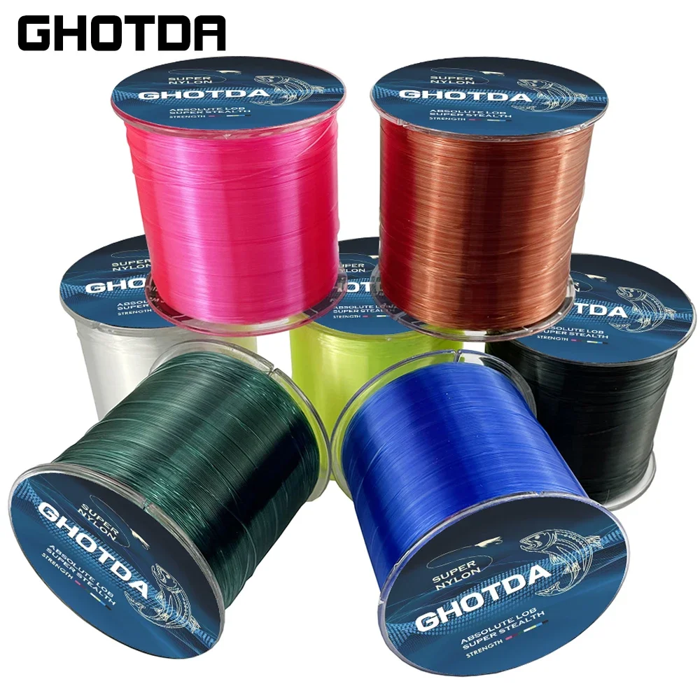 

GHOTDA 500M Nylon Fishing Line Japanese Monofilament Rock Sea Fishing Line Thread Bulk Spool Fishing Tackle Accessories