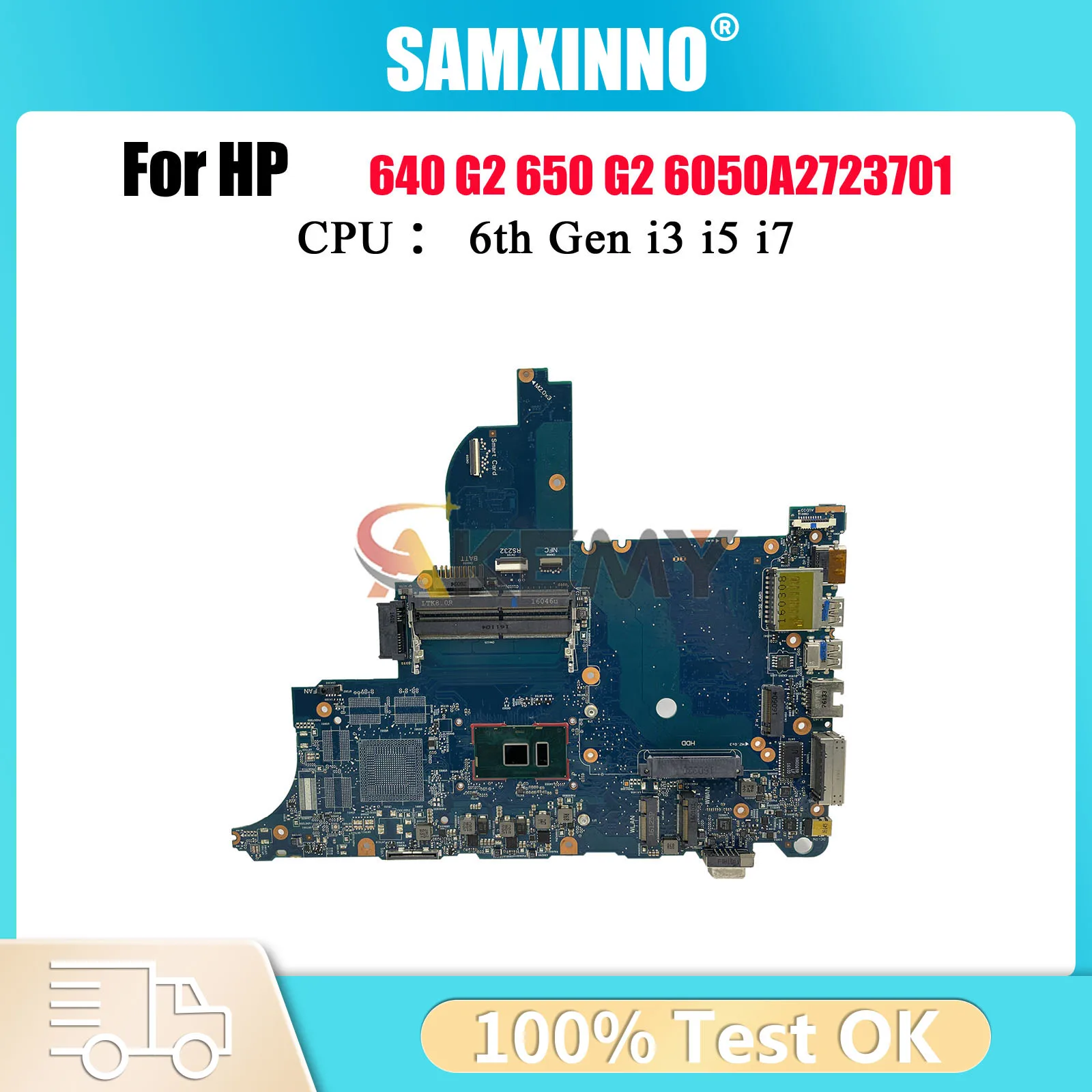 

Материнская плата для ноутбука HP ProBook 640 G2 650 G2 6050A2723701 852724-501 840715-001 с процессором i3 i5 i7 6-го поколения протестирована нормально