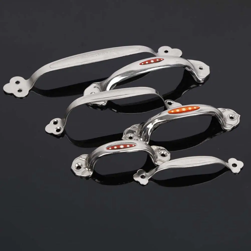 5Pcs Stainless Steel Safety Grab Bar for Bathroom Toilet Bathtub Shower Anti-Slip Raised Lines 300Kg Load Humanized Design