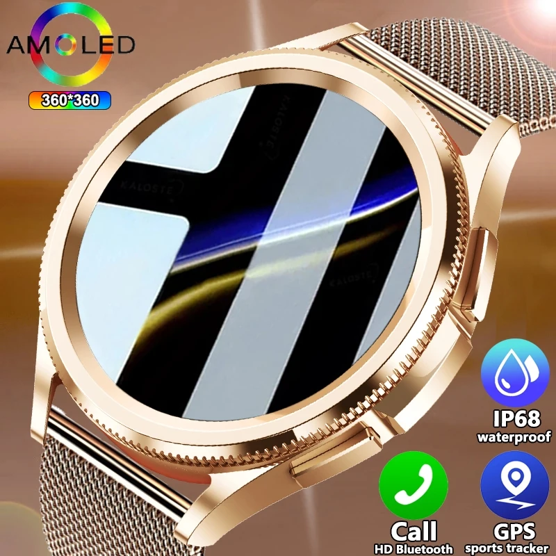 

For Samsung Bluetooth Call Smartwatch Ladies GPS Sports Tracking NFC Health Detection Waterproof Smart Watch 2024New Android IOS