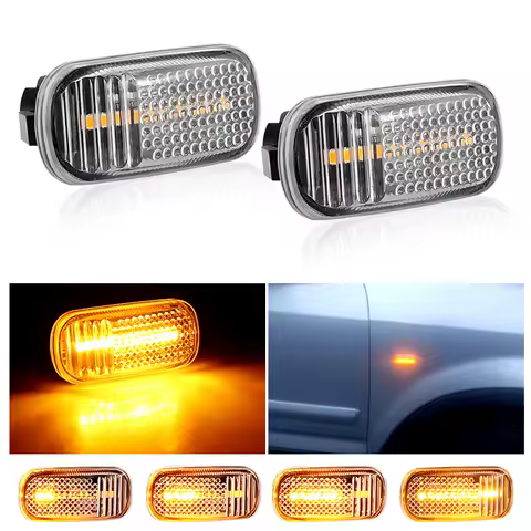 2&times; for Honda Accord Civic City CR-V Fit/Jazz for Acura Integra Type-R DC2 RSX DC5 -LED Dynamic Side Marker Light Car Turn Signal
