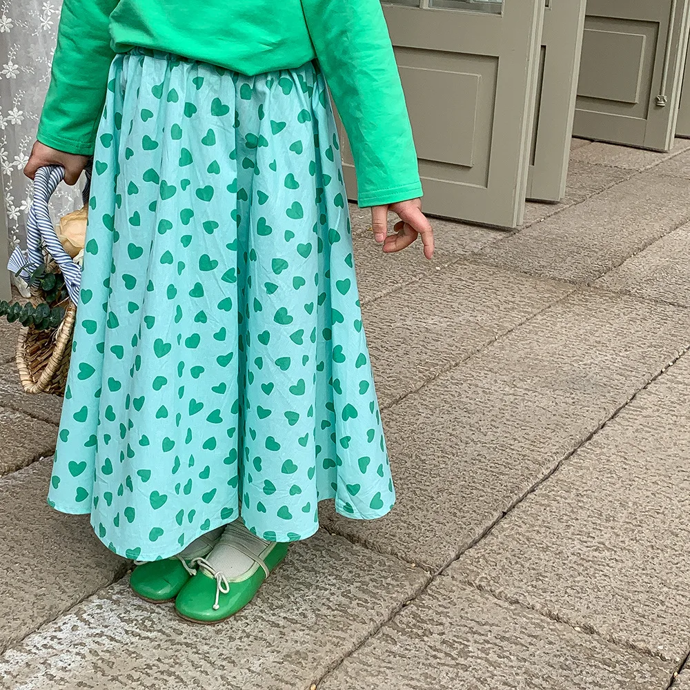 Abbigliamento per bambini 2023 nuova moda stile coreano primavera ed estate gonna floreale ragazze gonna lunga stile dolce gonna Casual ragazze