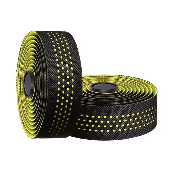 1 paar Perforierte Atmungsaktive Lenker Bänder Nicht-slip Rennrad Bar Band EVA/PU Weiche Anti-Vibration Wrap band Langlebig Bar Bartape