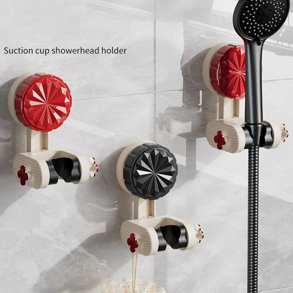 

ABS Handheld Shower Head Holder Adjustable Shower Base Suction Cup Holder Sprinkler Fixed Support Stand Bathroom Accessories