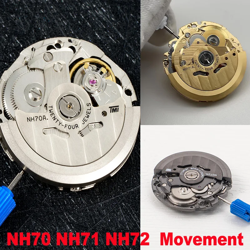 

Japan Original NH70 NH71 NH72 High Accuracy Skeletonized Movement Automatic Self-winding 24 jewels Mechanism Modification Parts