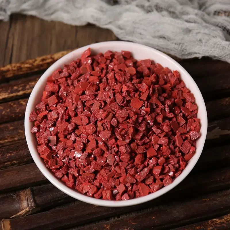 Simple Processing Cinnabar Pure Natural Raw Ore Cinnabar Block Diy Pendant Breaking Tai Sui Ward Off Evil Spirits Amulet Jewelry