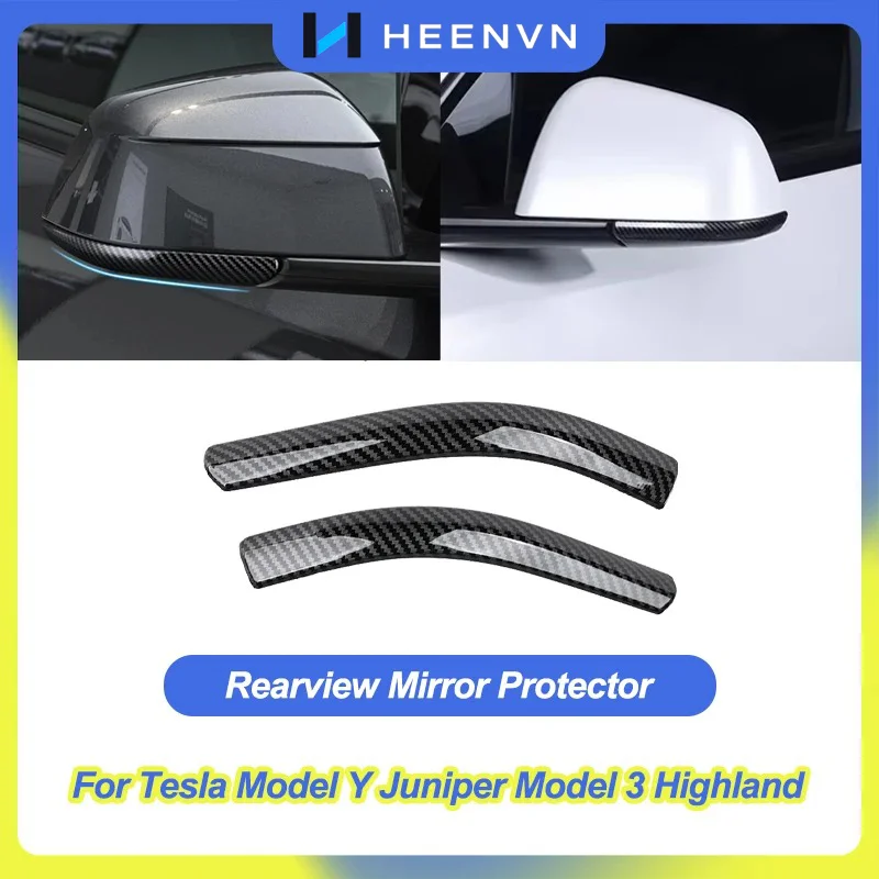 Rückspiegel-Schutz für Tesla Model Y Juniper 2025, Modell 3, Highland, Antikollisions-Kantenschutzstreifen, Verkleidungszubehör