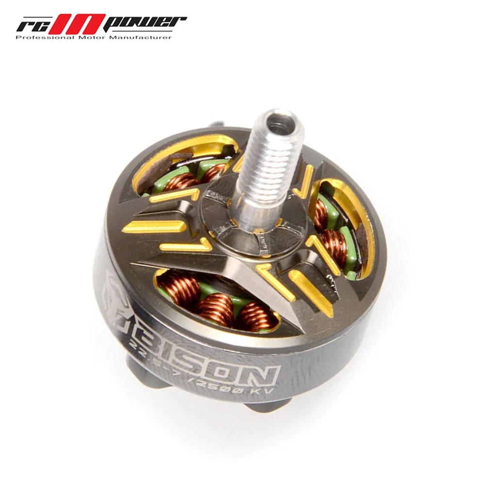 RCINPOWER BISON 22.5-7 Brushless Motor 2500KV 3-4S / 1800KV 5-6S for RC FPV Freestyle Long Range 5inch FPV Racing Drone