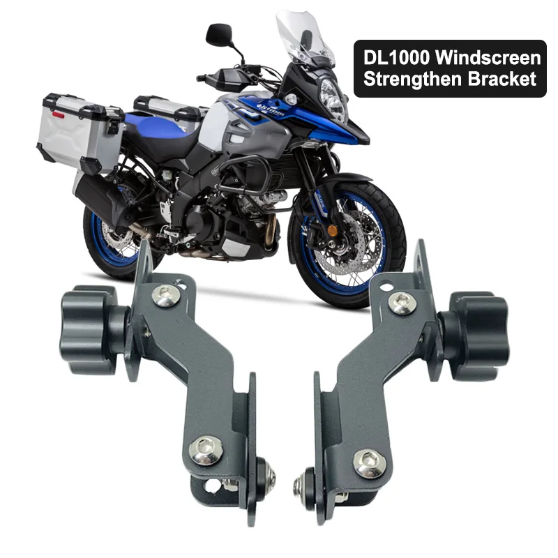 

DL1000 Windscreen Adjusters Motorcycle CNC Windshield Bracket Fit For Suzuki V-strom DL 1000 VSTROM DL 1000 2017-2019 2018