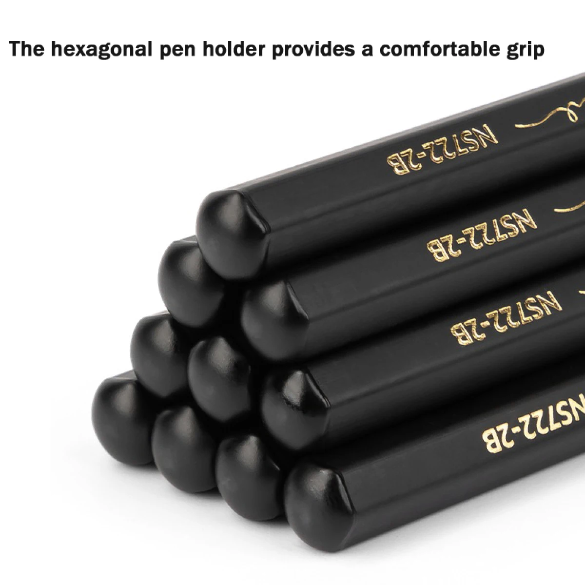 10Pcs 2BHB Holz Bleistifte Einfache Schwarz Standard Bleistift Koreanische Schreibwaren Schreiben Skizze Zeichnung Werkzeuge Kinder Geschenke Büro Liefert – Detail 6