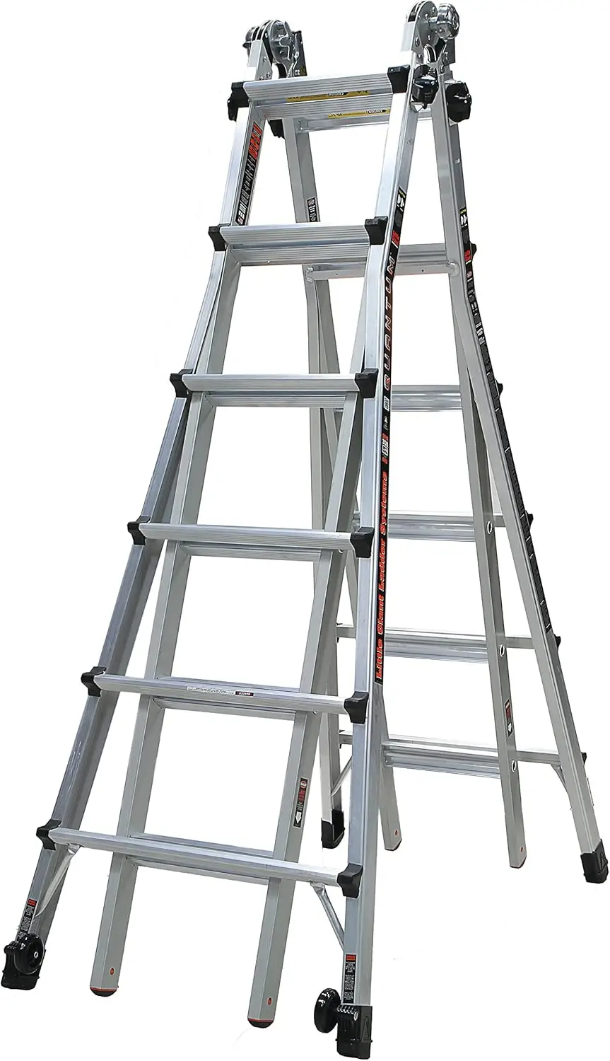 Ladder Systems Quantum, M26, 26Ft, Multi-Position Ladder, Type 1A, 300 Lbs Weight Rating, (12726)