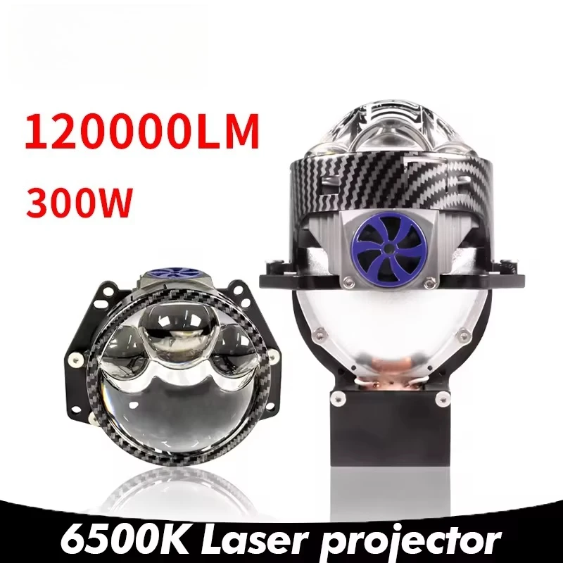 XTG 300W 120000LM New Three Laser H4 LED Projector Lens High and Low Beam LED Projection Headlights H7 9005 9006 Car Headlights