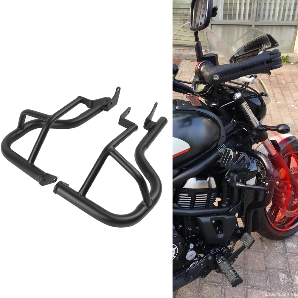 

Motorcycle Crash Bars Engine Bumper Guard Stunt Cage Protector For Kawasaki VN650 Vulcan S 650 EN650 for Highway 2015-2023