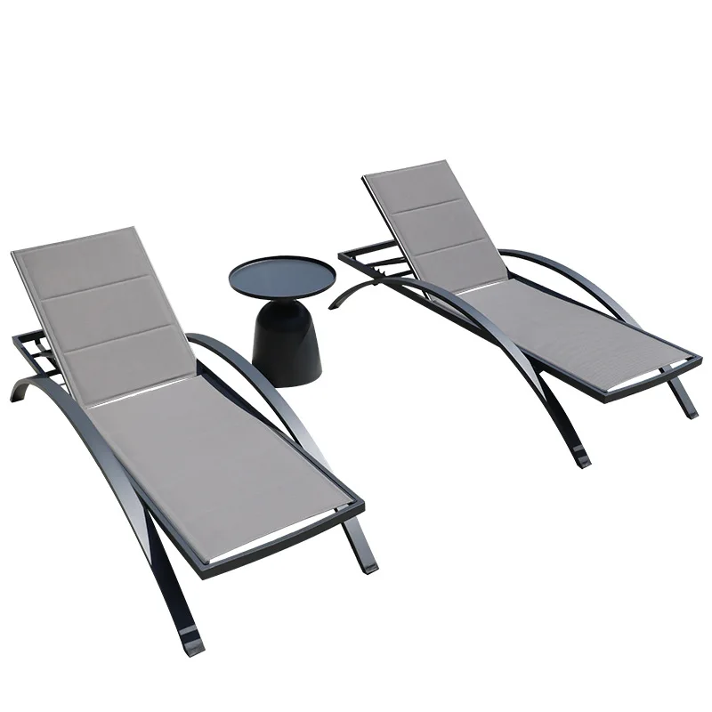 Outdoor Lounging Hotel Swimming Pool Loungers Beach Beds Balcony Courtyard Outdoor Garden Resort Homestay Rest Chairs