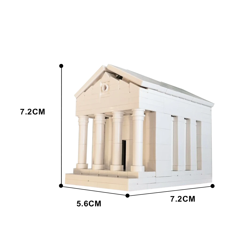 Gobricks MOC MOC Ancient Egyptian Architecture Tiny Greek Temple Building Block set Ancient Street View Roman Pillar Brick Toys