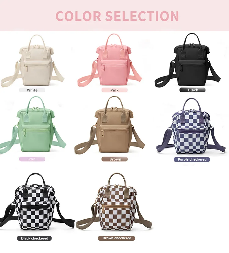 New Portable Lightweight Medium Crossbody Bag Shoulder Bags Sports Belt Bag Casual Backpack with Multi Pockets for Women