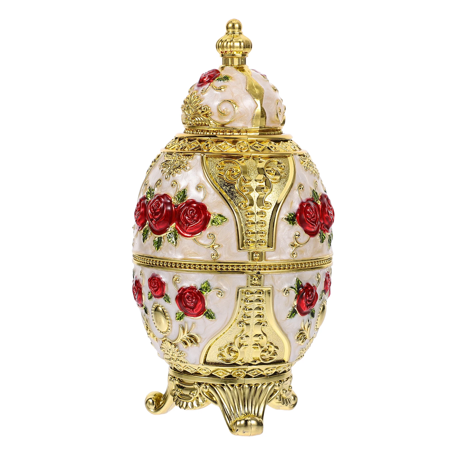 

1pcs Toothpick Holder Vintage Red Rose Self-Pressing Case White Kitchen Dining Table Decor Dispenser Container Portable Storage