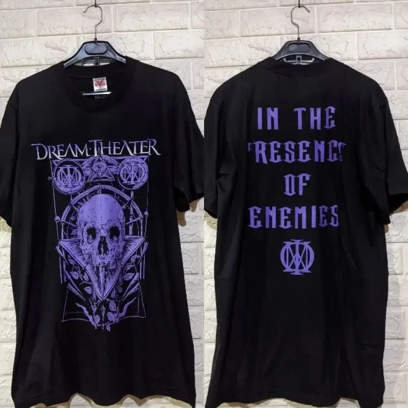The Kaos Band Tee Dream Theater Has Been Transformed Into Short-sleeved Rock Punk Street Print Tops Casual Loose Tops Unisex