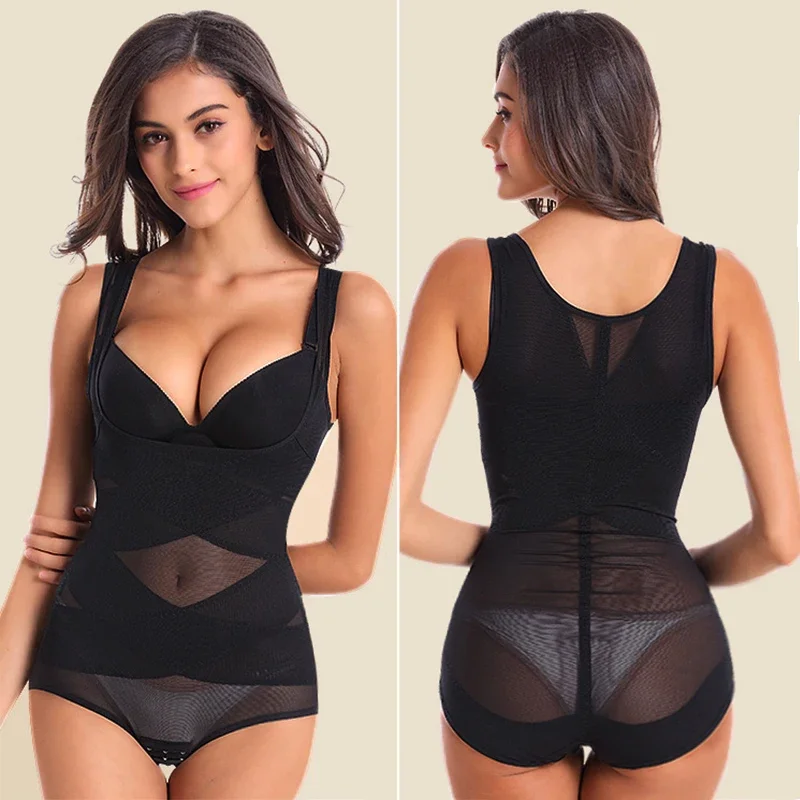 

Women Body-Shaping Postpartum Pull-Up Bottom Slimming Bodysuits Recover Underwear Waist Trainer Underbust Shapewear Corset