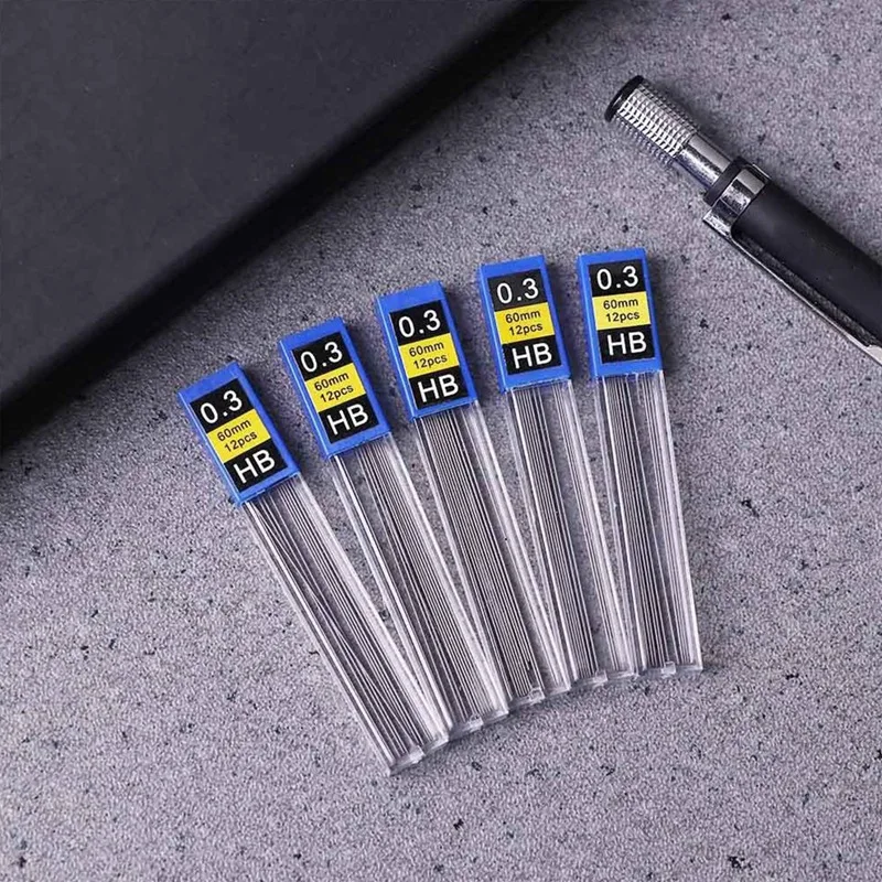Durable And Precise 0.7Mm Pencil Lead Refills, 5Pcs/Set, Perfect For Students And Professionals