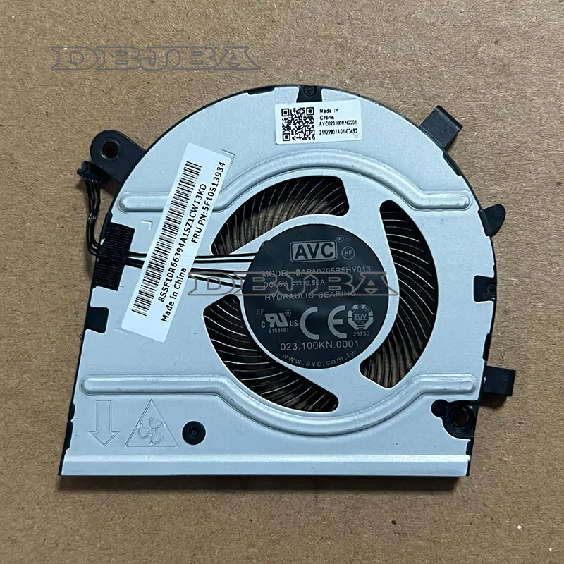 

Laptop CPU Cooling Fan For Lenovo ThinkBook 13S G2 ARE G2 ITL 5F10S13934 BAPA0705R5HY013 5V 0.5A
