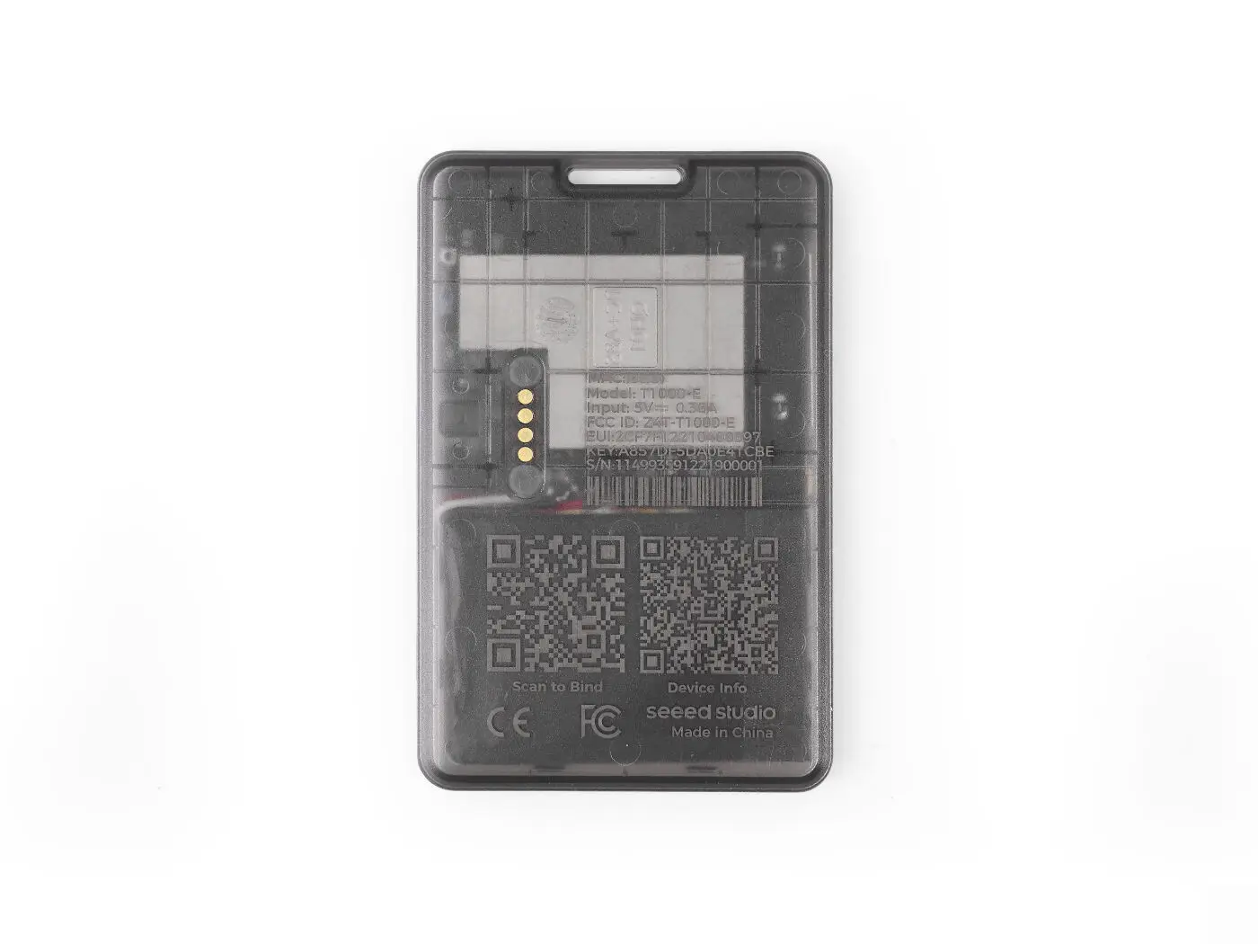 SenseCAP Card Tracker T1000-E for LoRaWAN GPS Tracking Open-Source Integrate Temp, Light, 3 - Axis Accel Sensors Bluetooth WiFi