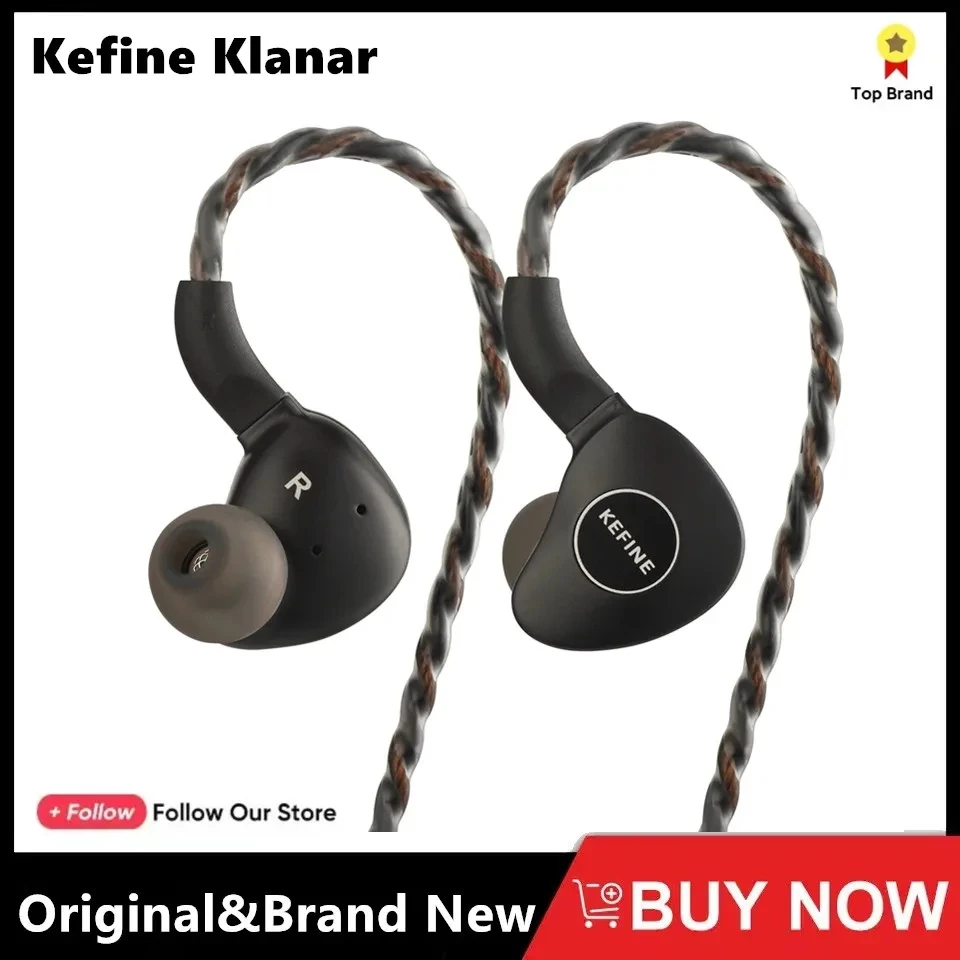 

Kefine Klanar 14.5mm Planar Driver IEM Hi-Fi Wired Earphone Earbuds Ergonomic Design With Detachable Cable 7hz Seeaudio