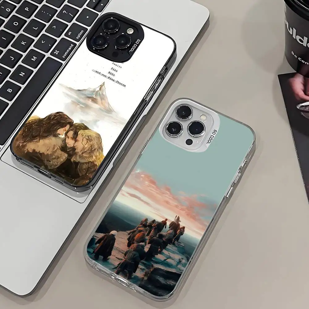 حافظة هاتف H-Hobbit الرائعة لهاتف آيفون 16 15 14 13 12 11 Pro Max Plus غطاء خلفي فضي مقاوم للصدمات #3