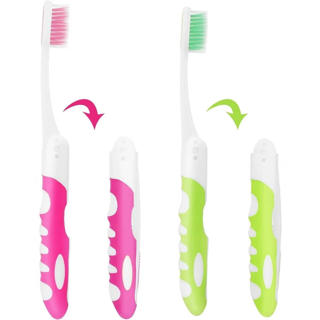 1/2/5pcs Portable Foldable Travel Camping Toothbrush Mini Travel Toothbrush Tooth Oral Cleaning Tools