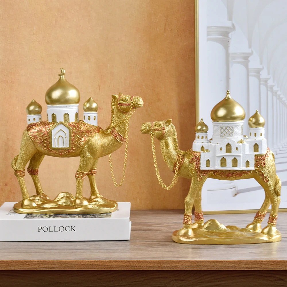 Classical Middle Eastern Camel Sculpture resin crafts ornament, Office living room decoration sculpture, Home Decor ornaments