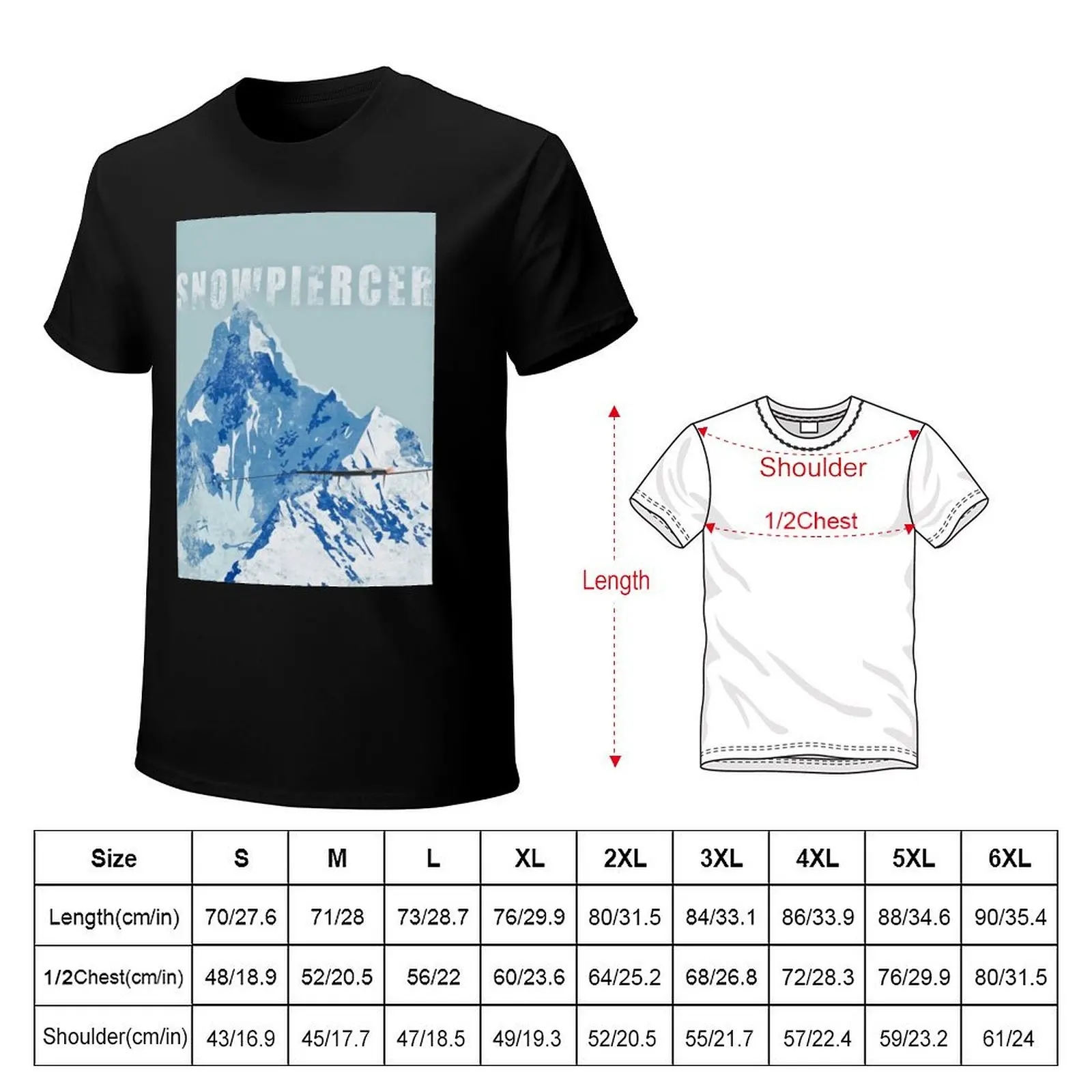 Snowpiercer T-Shirt graphics Aesthetic clothing designer shirts hippie clothes mens champion t shirts