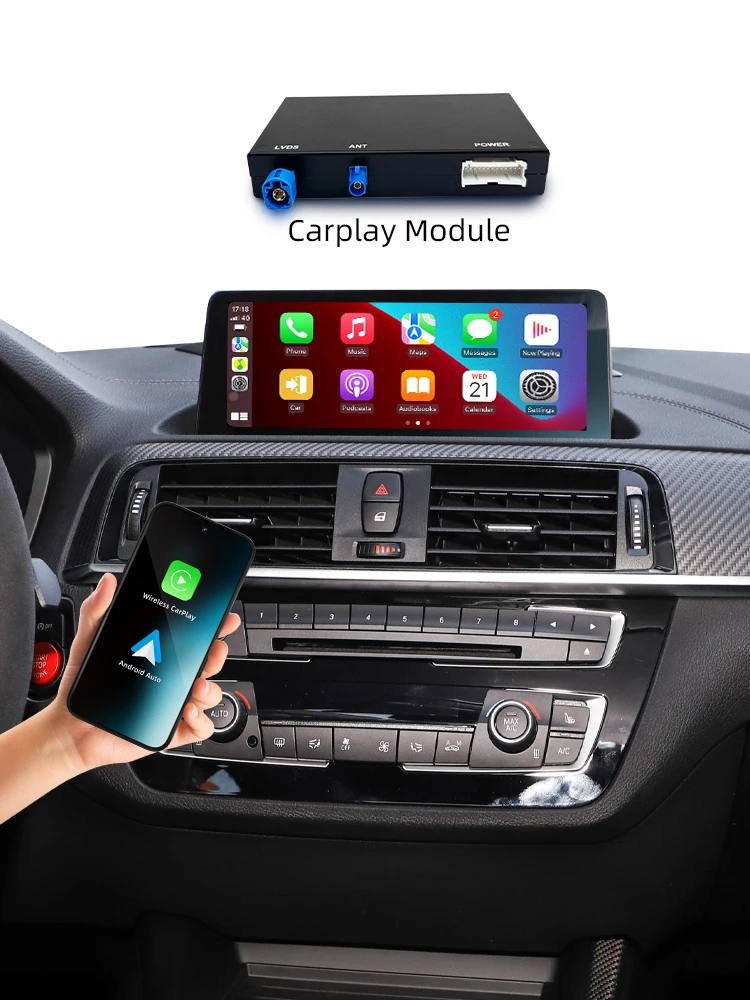 Bonroad carplay android auto für bmw nbt evo 1 2 3 4 5 6 7 series x1 x3 x4 x5 x6 mini f56 f15 f16 f25 f26 f48 f10 f22 f20 f30