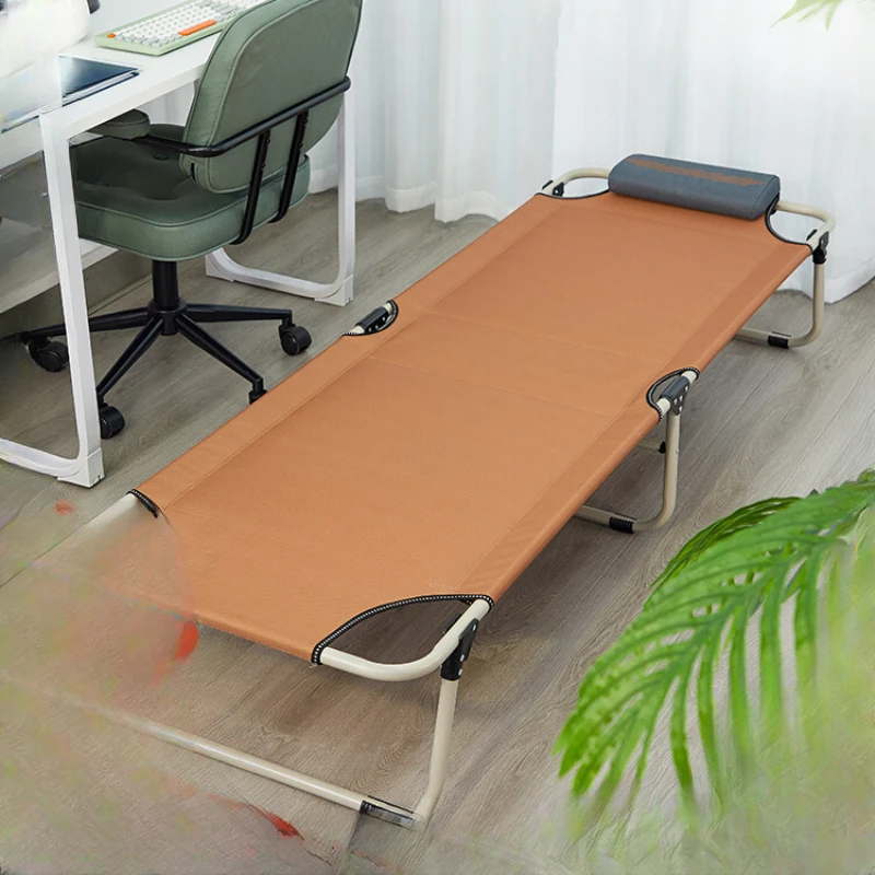 Office folding bed, single bed, lunch break, afternoon nap, home lounge chair, simple companion bed, marching bed