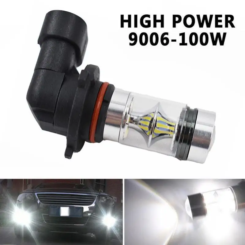 Super Bright Car 9006 HB4 100W Light LED Fog Light 6000K LED Driving Signal Bulbs Fog Lamps Auto Car Accessories Lamp Products