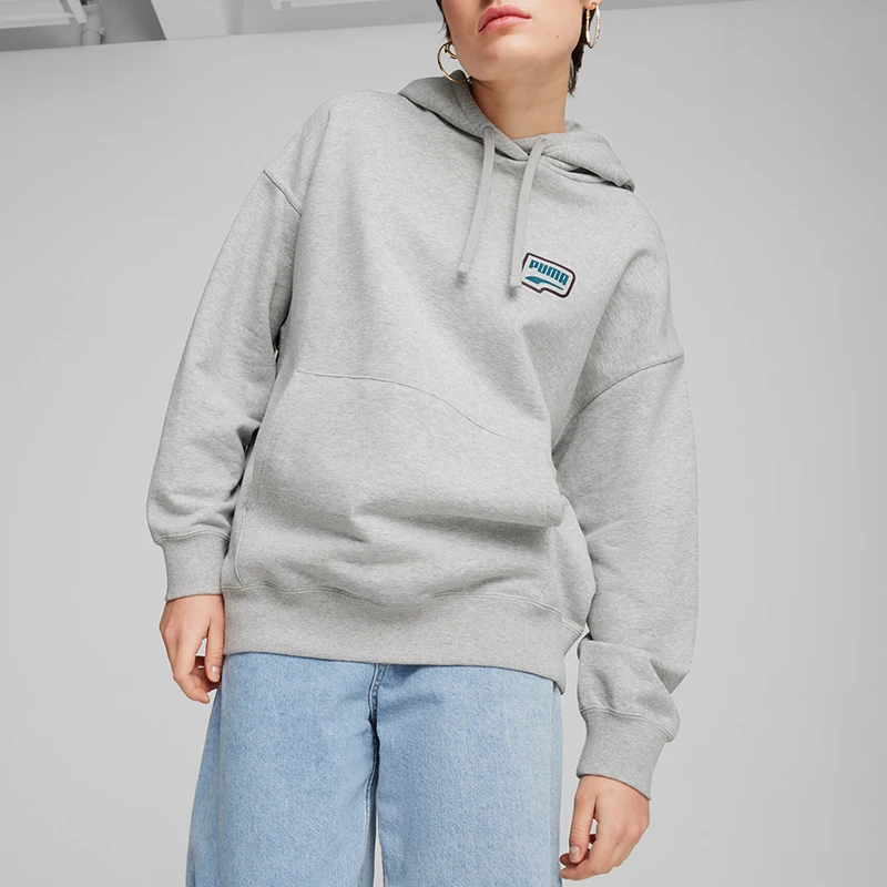 

Puma натуральная осенняя новая женская простая удобная повседневная спортивная вязаная толстовка с капюшоном 629066-04