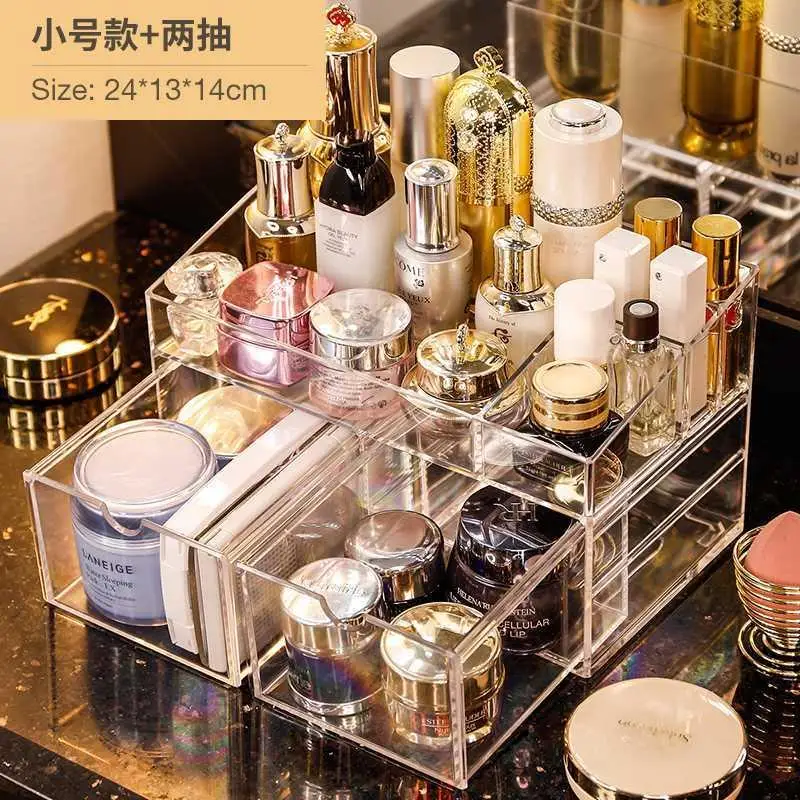 Cosmetics storage box online celebrity household desktop lipstick skin care products classification