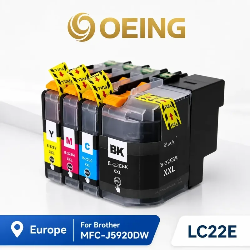 

For Brother LC22E LC22EXXL Ink Cartridge Compatible with MFC-J5920DW Printer