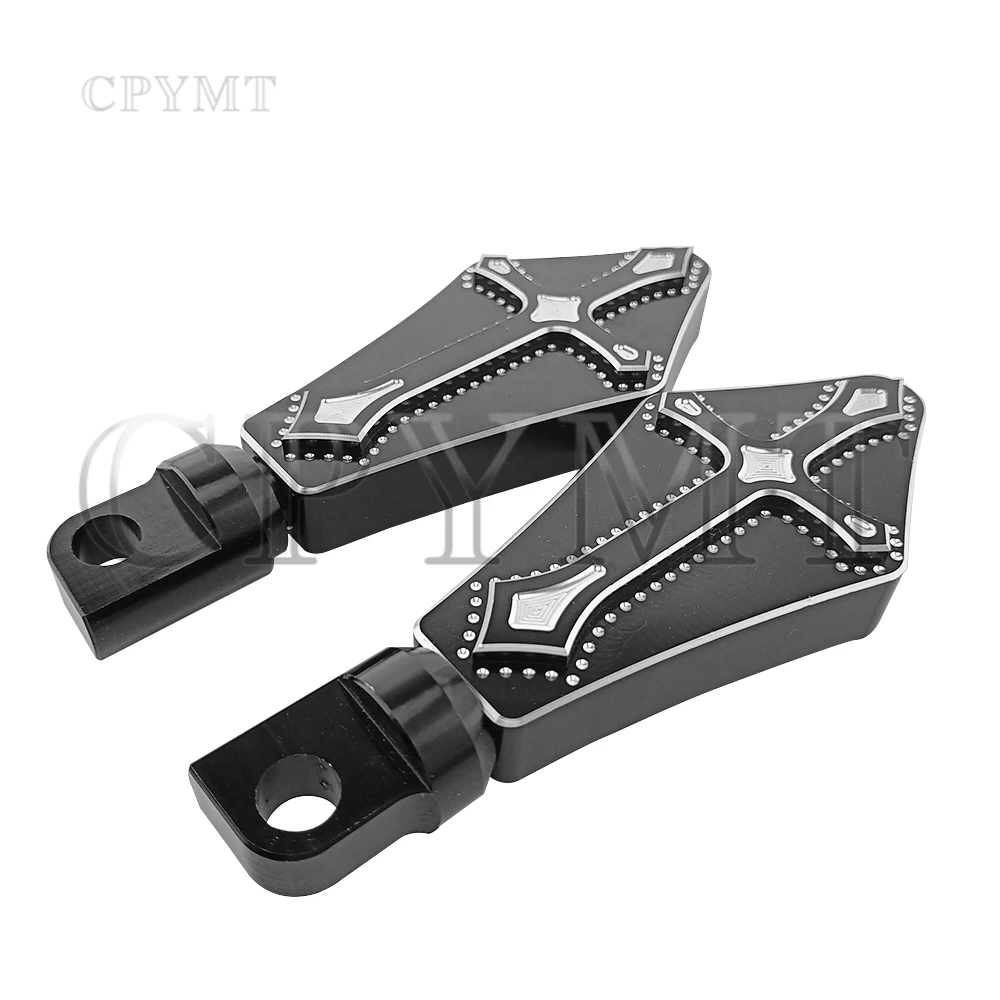 Reposapiés cruzados, reposapiés para motocicleta, clavijas de cambio, Kits CNC para Harley Touring Road King Glide Sportster VRSC Softail Dyna