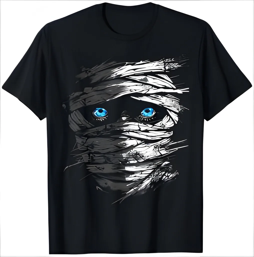 Mummy Costume Halloween Spooky Art Mummy T-Shirt