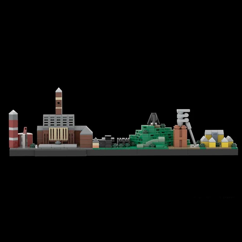 314pcs MOC Bottrop Skyline / Architecture  Building Blocks Ideal Present for Festive Building Adventures Christmas Gift
