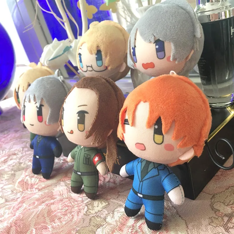 Axis Powers Hetalia Plush Ivan Braginsky Feliciano Vargas Arthur Kirkland Cartoon Figure Pendant Anime Stuffed Doll Kids Gift