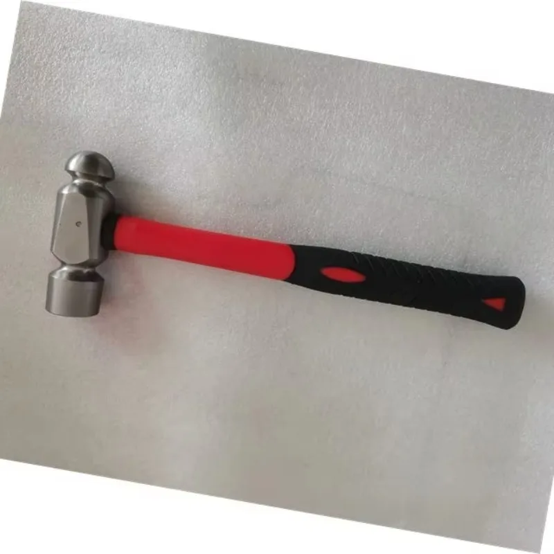 Martello a testa sferica non magnetico per utensili in titanio da 1 libbra con manico in fibra di vetro