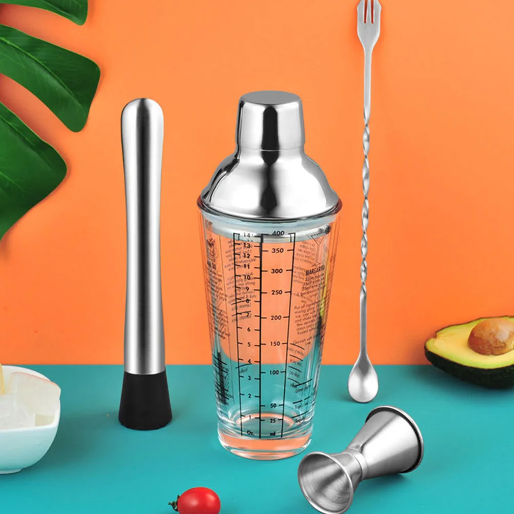 

1Set Bartender Supplies Cocktail Equipment Stainless Steel Assorted Color Comfortable Grip Professional Starter Kit Expert