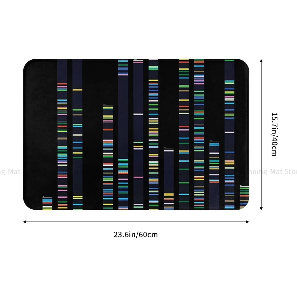 DNA Genetics Bathroom Mat Genome Sequence Doormat Living Room Carpet Balcony Rug Home Decoration